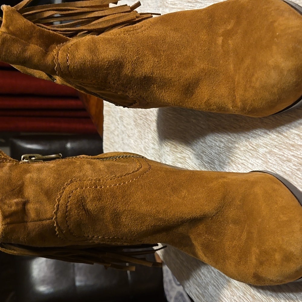 Sam Edelman Tan Leather Ankle Boots